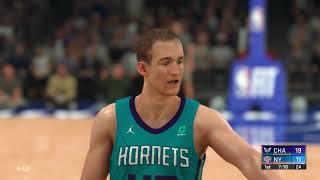 NBA 2K20  Charlotte Hornets vs New York Knicks [upl. by Gentille]