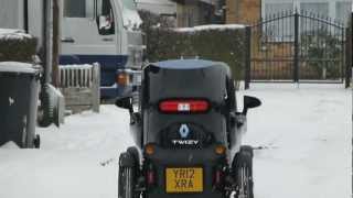 Renault Twizy in snow hill test [upl. by Bred799]