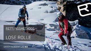 Lose Rolle Spaltenbergung mit Flaschenzug am Gletscher  Tutorial 1518  LAB ICE [upl. by Cooley]