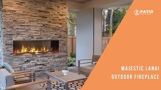 Majestic Lanai Ventless Outdoor Gas Fireplace [upl. by Enois]