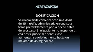 Mirtazapina antidepresivo sedativo depresion insomnio [upl. by Sharp]