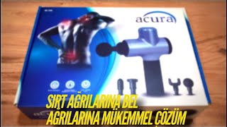 Acura 6 Seviyeli 4 Başlıklı Şarjlı Masaj Aleti Masaj Tabancası acura bayindirelektronik [upl. by Mercola]