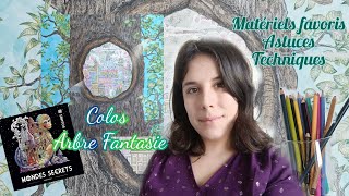 Color With Me Arbre Fantaisie KR  mes Favoris 🎨 Techniques 🖌️ [upl. by Ennahtebazile]