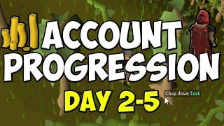 OSRS Account Progression  Day 2  5  Teaks [upl. by Saval757]