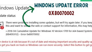 How to Fix Windows Update Error 0x80070002 on Windows 11 [upl. by Kaete121]