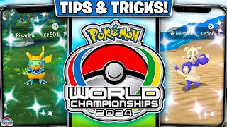 Top Tips for Pokémon GO World Championship 2024 Shiny Pikachu Diving Costume amp Mienfoo [upl. by Niltiac]