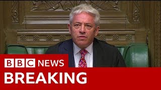 Speaker welcomes MPs back to their place of work  BBC News [upl. by Yadnus]