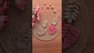 Macramé charms✨️🐚 diy macrame craftsbyamee craft art [upl. by Thgiled]