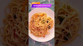 Easy 10 mins Vegetable spaghetti food yummy cooking special easyrecipe [upl. by Spaulding]