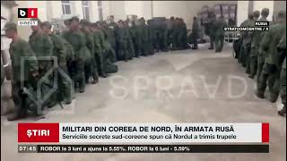 MILITARI DIN COREEA DE NORD ÎN ARMATA RUSĂȘtiri B1TV20 oct 2024 [upl. by Speroni188]