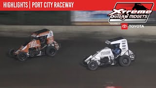 Xtreme Outlaw Midget Series  Port City Raceway  October 12th  HIGHLIGHTS [upl. by Figone]