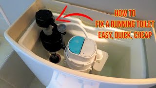 How to Fix a Toilet That Keeps Running GUARANTEED  Cheap and Easy DIY Repair [upl. by Alwitt]