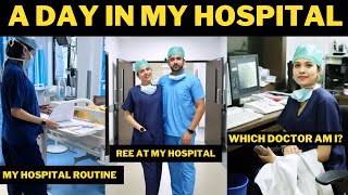 MY FIRST HOSPITAL VLOG 😍 A DAY IN MY LIFE AS A PHARM D DOCTOR  REES VISIT AT WORK  HEBAREE VLOG [upl. by Ynoble]