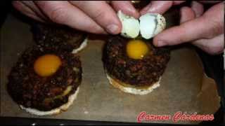 Pincho de morcilla y manzana caramelizada Receta paso a paso de Carmen Cárdenas [upl. by Elocel471]