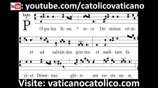 Populus Sion  Canto Gregoriano  Gregorian Chant [upl. by Onid]