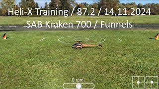 HeliX Training  872  14112024  SAB Kraken 700  Funnels [upl. by Phelan]