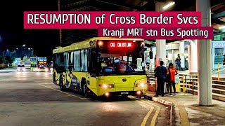 FIRST DAY of Cross Border Services  Kranji MRT Bus Spotting [upl. by Eivets366]