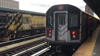 IRT Jerome Ave Line Manhattan and Woodlawn bound 4 LclExp Trains with Work Train Action  161 St [upl. by Salb]