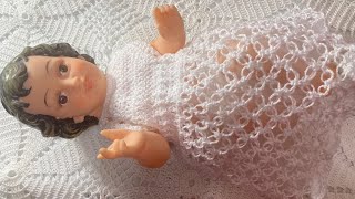 Ropon para Niño Dios a crochet paso a paso🧶 [upl. by Ariamoy]