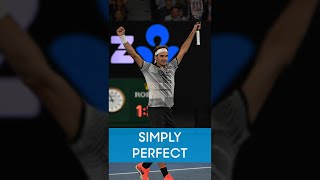 Roger Federers PERFECT lob 👌 [upl. by Otrevlig635]