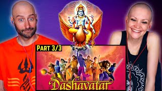 Dashavatar Animated Movie REACTION by Foreigners  Hinduism History  Lord Vishnu Avatars [upl. by Dnalerb]