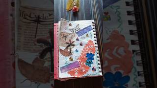 Journaling with handmade supplies  journal ideas shorts  journal youtube shorts [upl. by Simmons]