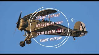 Solent Airport EGHF Lee on Solent 24th25th June 2023 4K [upl. by Schaaff]