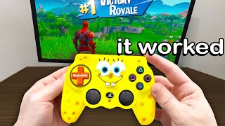 I Tried the WORST Controllers and WON  Fortnite [upl. by Einavoj]