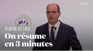 Plan de relance  les 8 points à retenir de la présentation de Jean Castex [upl. by Kcirdde794]