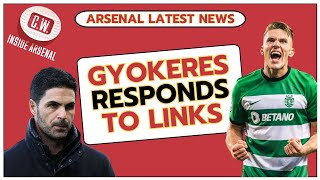 Arsenal latest news Gyokeres responds to transfer links  Saka misses training  O’Neill deal done [upl. by Ahsiad889]