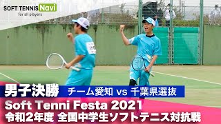 Soft Tennis Festa 2021 全国中学生ソフトテニス対抗戦男子決勝 [upl. by Milda]