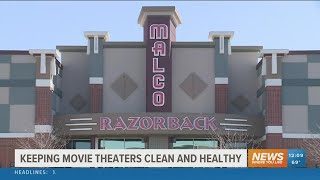 Local movie theatres taking COVID safety precautions [upl. by Ulysses877]