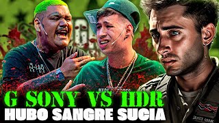 TRAPOS SUCIOS 🧼 BLON REACCIONA A G SONY VS HDR EN LIGA BAZOOKA 🪖 [upl. by Cloe534]