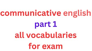 communicative english freshman course part one all vocabularies እንዳያመልጣቹህ በሚገርም አቀአረብ [upl. by Nylirek352]