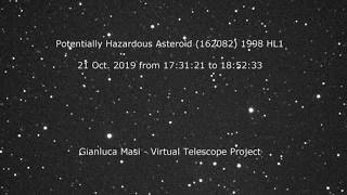 Potentially Hazardous Asteroid 162082 1998 HL1  21 Oct 2019 [upl. by Shevlo]