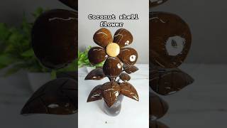 How to Make a Coconut Shell Flower🌼🥥 coconutshellcraft shortsfeed diy shorts craft [upl. by Kasper676]