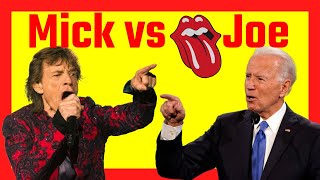 Mick Jagger vs President Joe Biden rollingstones mickjagger joebiden [upl. by Blank873]