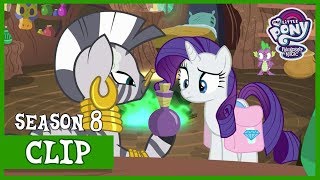 Spike and Rarity Get Help from Zecora Molt Down  MLP FiM HD [upl. by Annonyw]