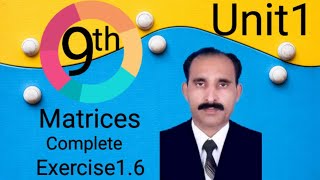 Exercise 16 Class 9th math  9th class math exercise 16  matrix inverse method [upl. by Trometer]