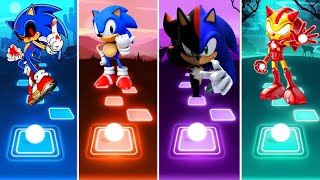 Sonic Exe 🆚 Sonic Organis 🆚 Sonic Shadow 🆚 Iron Man Sonic Tiles Hop [upl. by Nylyrehc635]