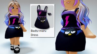 CODES GET THIS FREE SANRIO BADTZMARU DRESS NOW😍 ROBLOX FREE UGC [upl. by Lagasse]