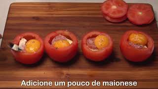 Basta colocar um ovo em um tomate e você terá essa receita deliciosa [upl. by Eilrebmik958]