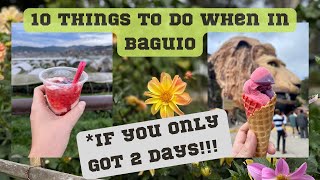 🌲Eng 10 Things YOU NEED to do when in BAGUIOWhen you only got 2 DAYS  doc jeans travels [upl. by Abibah]