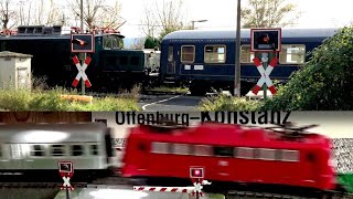 Bahnübergang im Maßstab 187 mit Sound vom Bahnübergang in Originalgröße 🔊 [upl. by Uile]