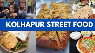 Kolhapur Street Food Heaven  Must try Misal Vada Pav amp Tambada Pandhara Rassa Experience [upl. by Aicek]