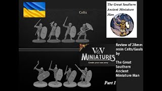 V and V Celts Gauls 28mm superb ancient resin miniatures [upl. by Jeannine]