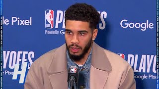 Jayson Tatum Postgame Interview  Game 3  Celtics vs Nets  2022 NBA Playoffs [upl. by Yrro176]