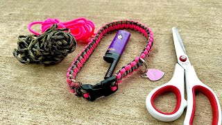 Paracord Pet Collar Cobra Weave 2 color Tutorial [upl. by Crisey867]