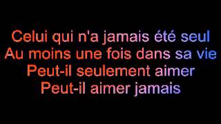 Garou paroles seul [upl. by Lussier]