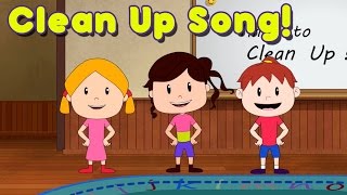 Clean Up Song for Children  by ELF Learning [upl. by Lipman200]